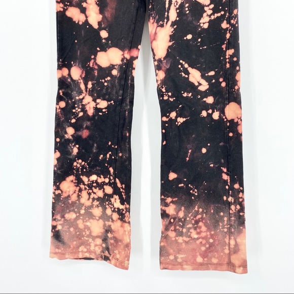 VS Yoga Bleach Tie Dye Black Stretch Leggings S - Picture 6 of 12